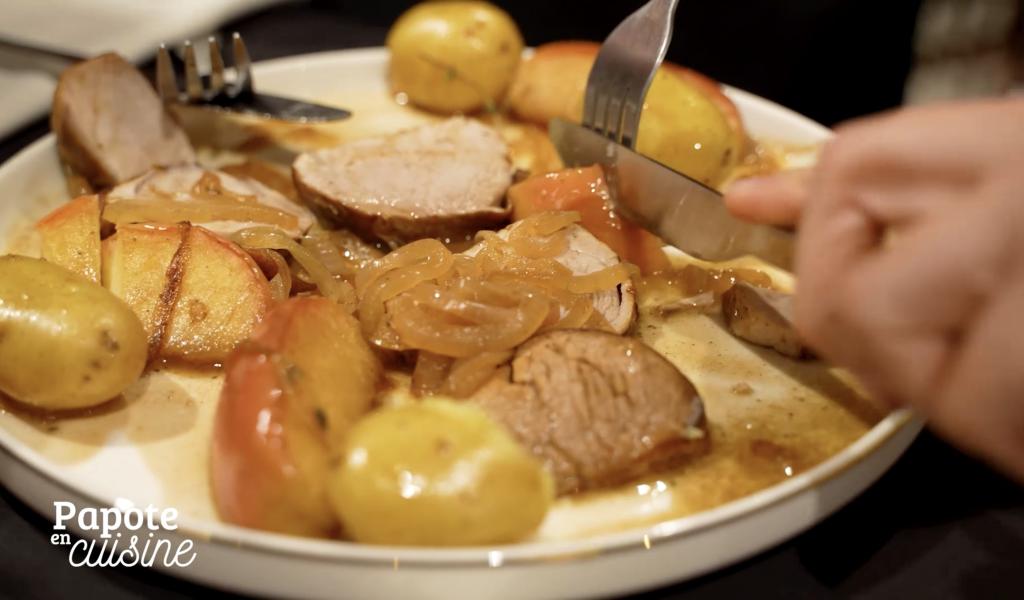 Au Delhaize de Waremme, Papote en cuisine dévoile une recette de filet mignon aux pommes et au cidre