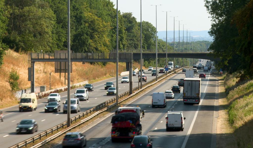 Chantier E40/A3: reconstruction de l'autoroute entre Vottem et les Hauts-Sarts en direction d'Aix