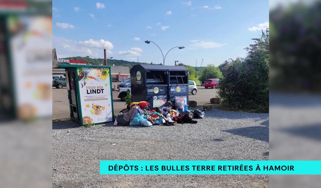 Dépôts sauvages : les bulles Terre retirées à Hamoir