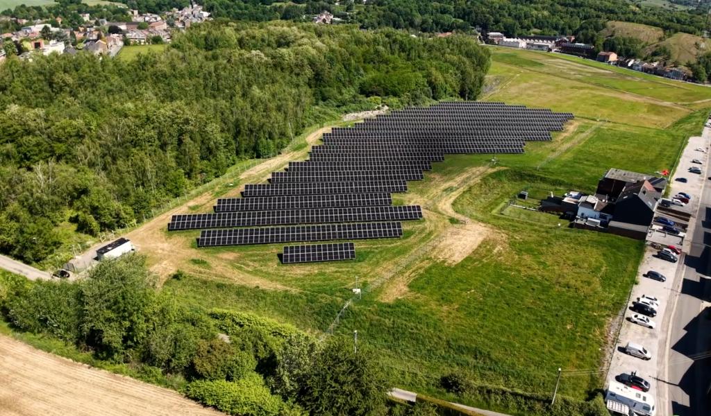 Nouvelle centrale de panneaux photovoltaïques sur le site Vieille Montagne