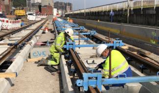 Tram En Commun S4#2 : augets pour partie enherbée et bassin d'orage en ligne 
