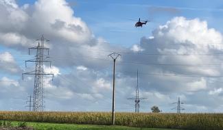 Blegny : un hélicoptère pour un chantier impressionnant de Elia
