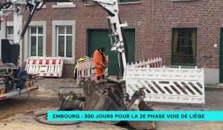 Embourg : la 2e phase des travaux Voie de Liège va durer 300 jours ouvrables