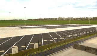 Nouveau parking pour poids-lourds hyper sécurisé