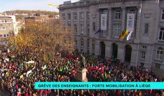 Grève des enseignants : forte mobilisation à Liège