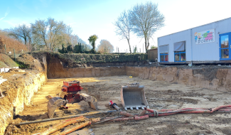 À Oreye, la nouvelle école maternelle sort de terre