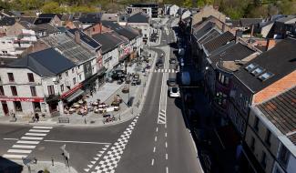 Aywaille: la place Joseph Thiry finie, citoyens et commerçants ravis