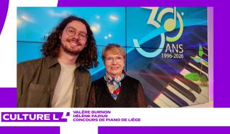 Valère Burnon et Hélène Fazius présentent le concours de piano de Liège