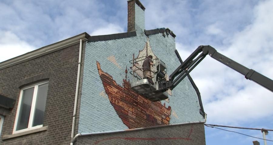 Embellissement de la rue Joseph Wauters par l'asbl Engironnement 