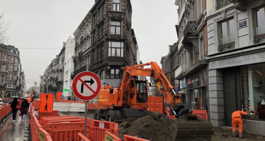 Tram En Commun S3#16 : travaux d'infrastructure rue Léopold 