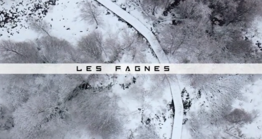 Les Fagnes sous la neige - Vu du ciel