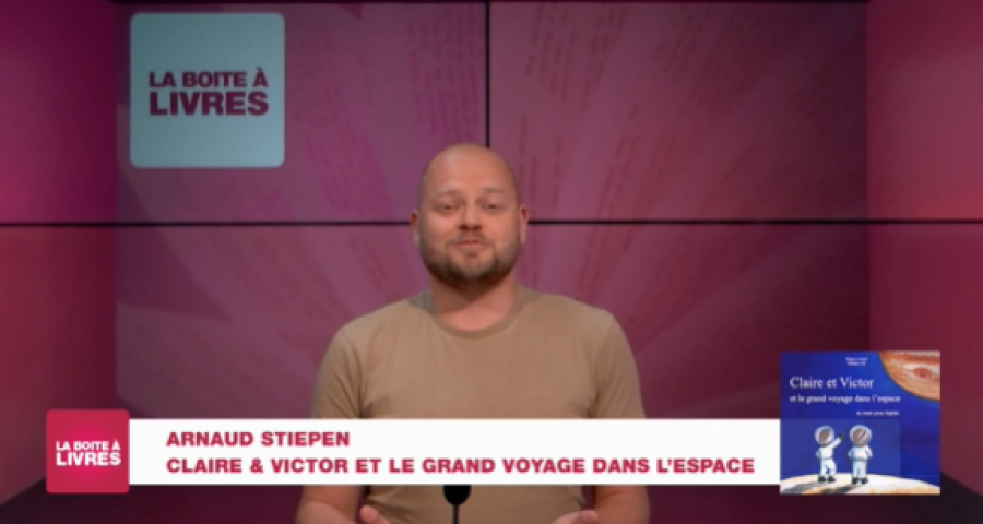 Boite à livres: Arnaud Stiepen, Claire et Victor et le grand voyage dans l'espace (Editions Le Livre en papier) 