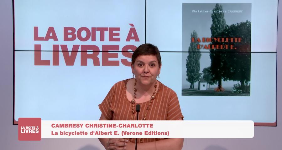 Boite à livres - Christine-Charlotte Cambresy, La bicyclette d'Albert E (Verone Editions)