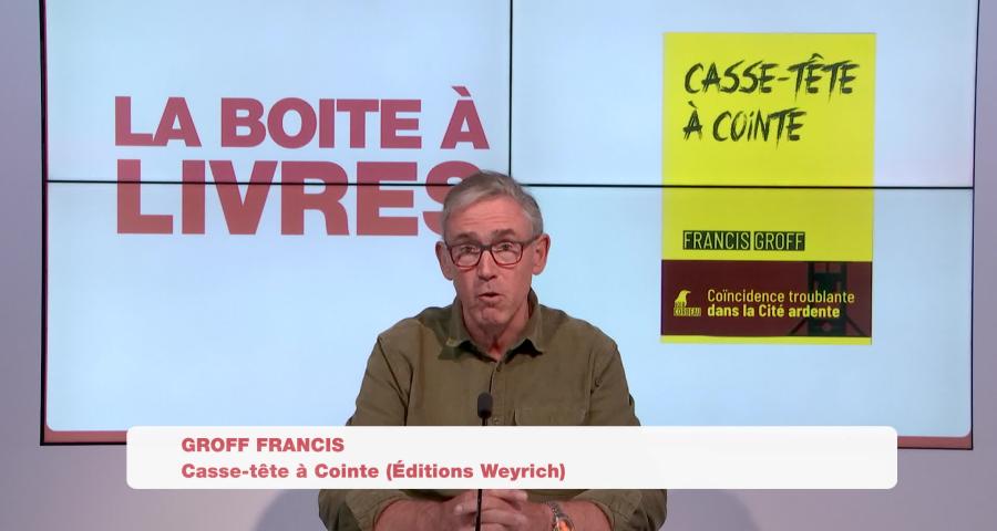 Boite à livres - Francis Groff, Casse-têtes à Cointe (Editions Weyrich)