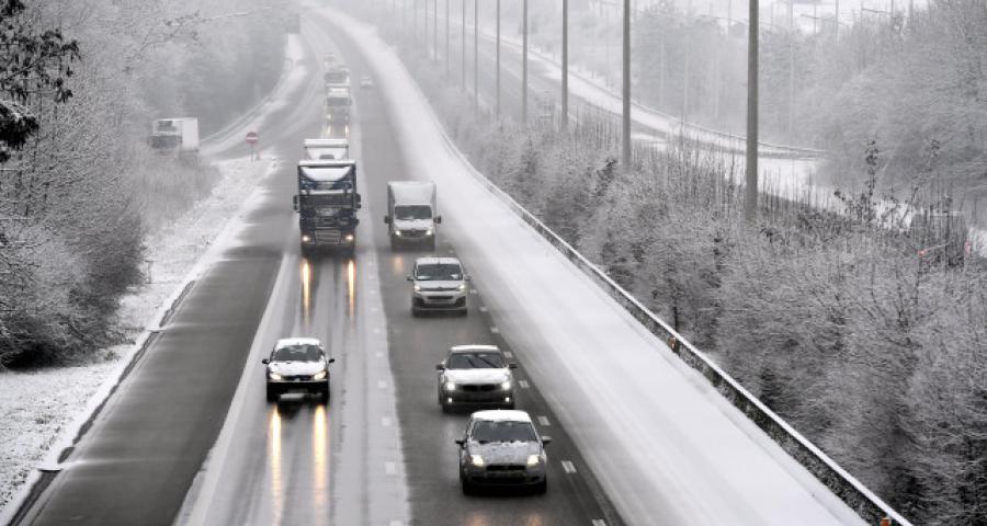Alerte jaune aux conditions glissantes en provinces de Liège, Namur et Luxembourg