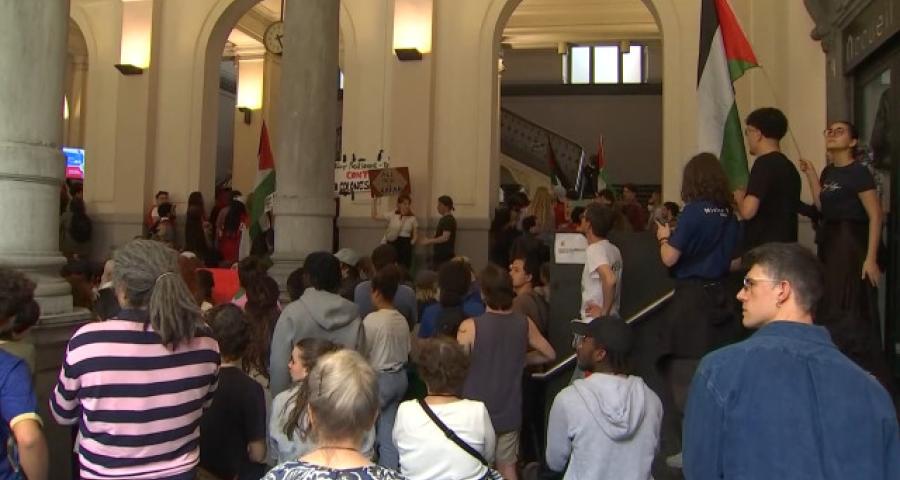 Reprise de l'occupation étudiante de l'Université de Liège pour la Palestine