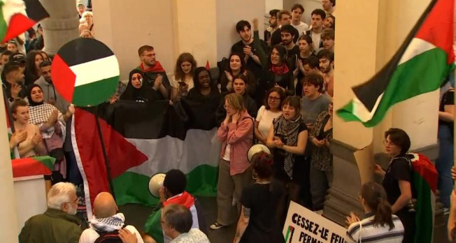 Soutien à la Palestine: les étudiants expulsés de l'ULiège