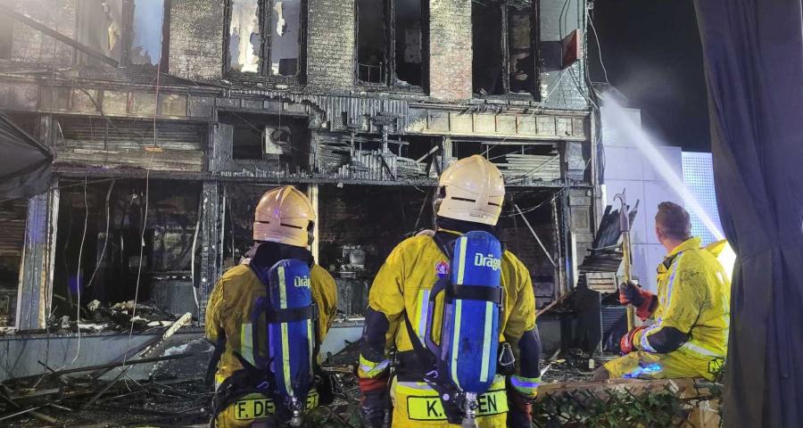 Incendie d'un café cette nuit à Herstal