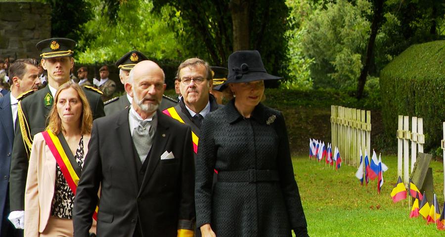 La Reine Mathilde à l' Enclos des Fusillés