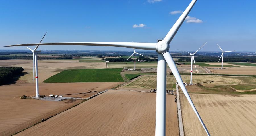 Cinq éoliennes inaugurées à Engis