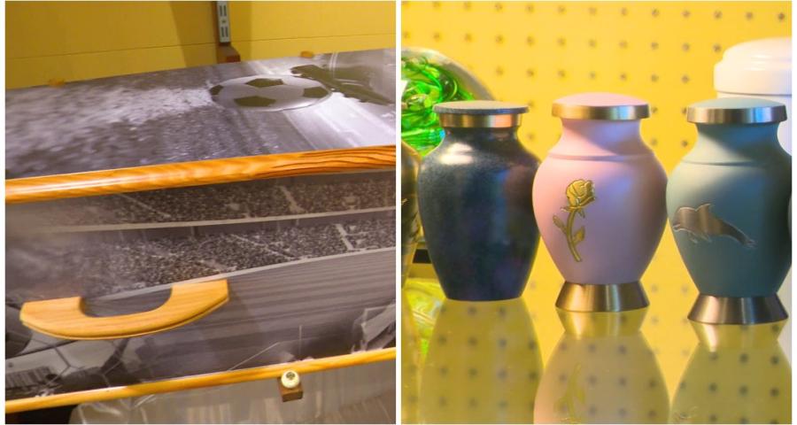 Les cercueils et urnes funéraires se réinventent