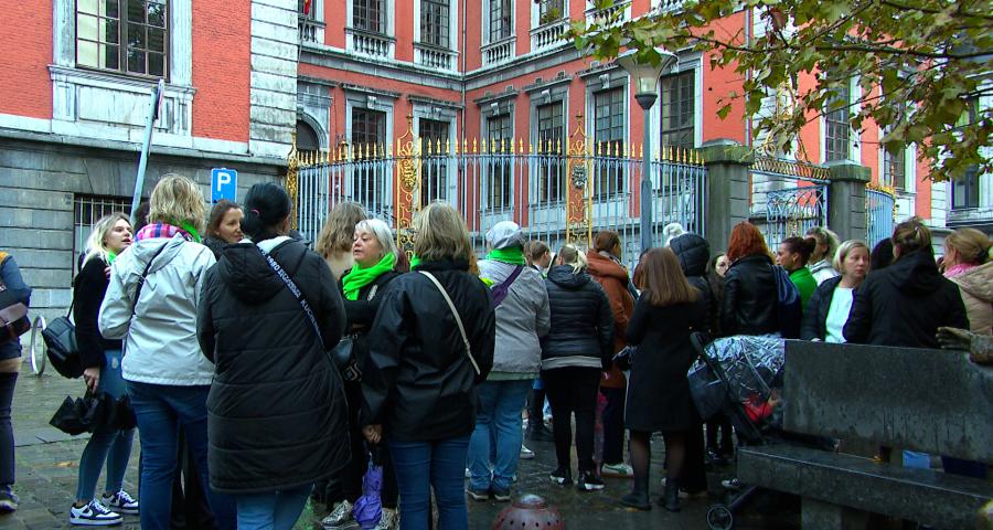 Grève des puéricultrices de la Ville de Liège