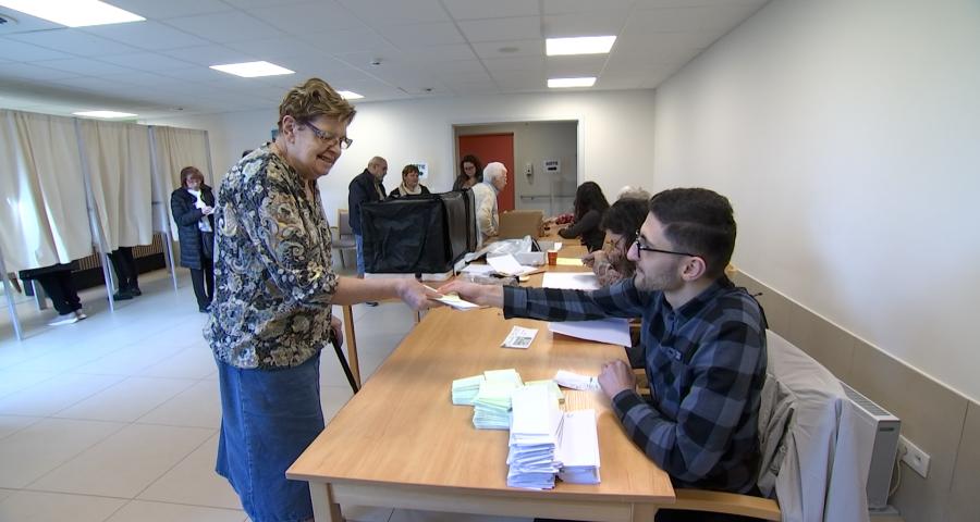 Bureau de vote dans une maison de repos