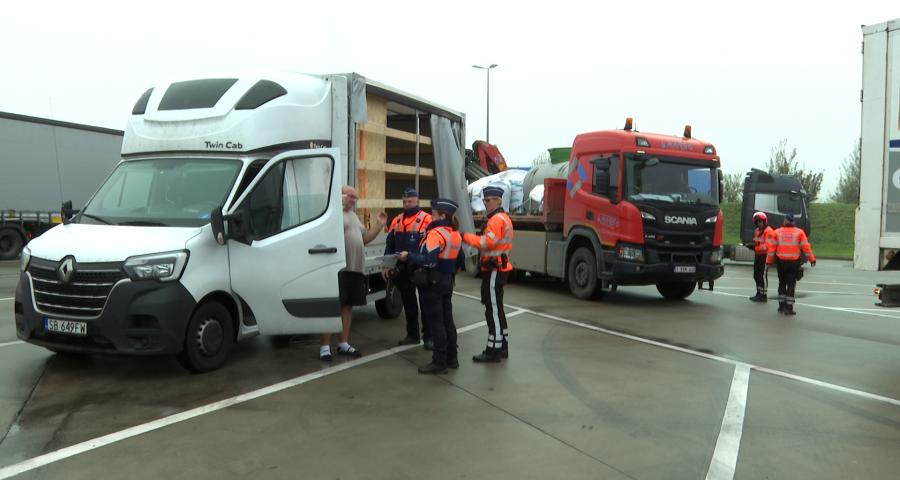 Contrôles routiers poids lourds et camionnettes