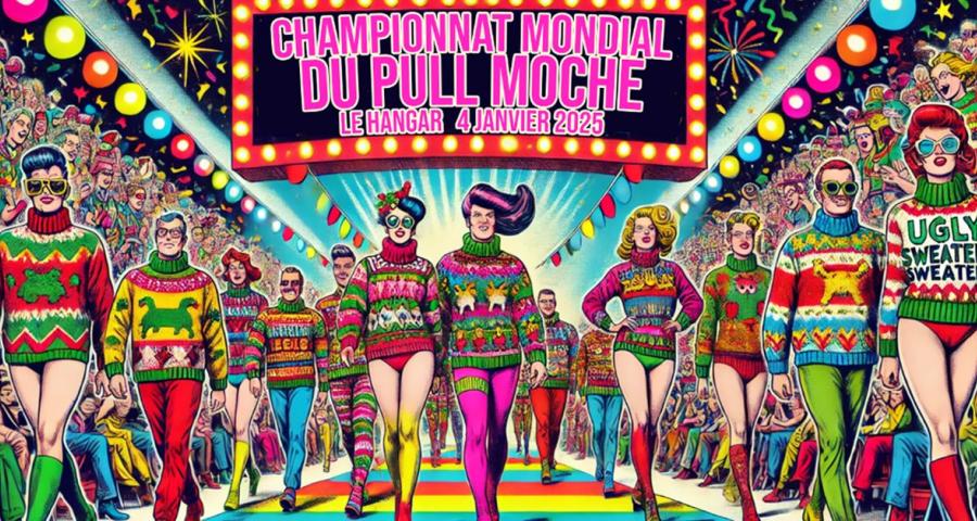 Championnat mondial du pull moche à l'ASBL Le Hangar