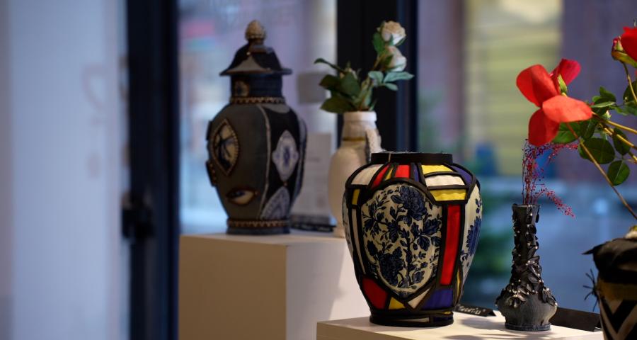 Recyclage : du jean transformé en vases