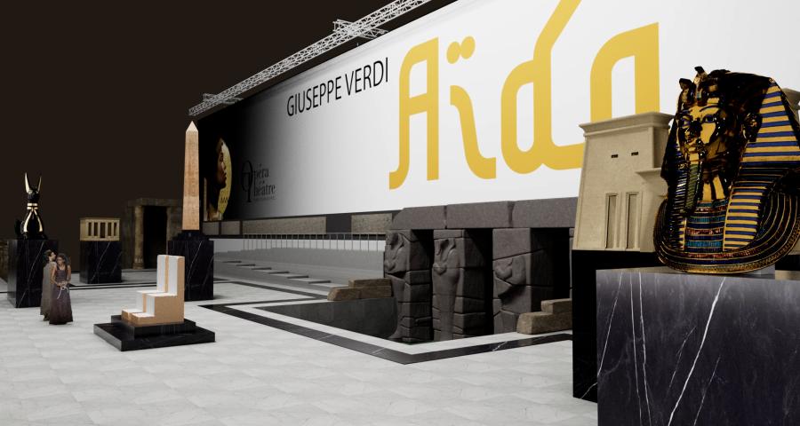 L'opéra Aïda de Verdi dans un stade de foot