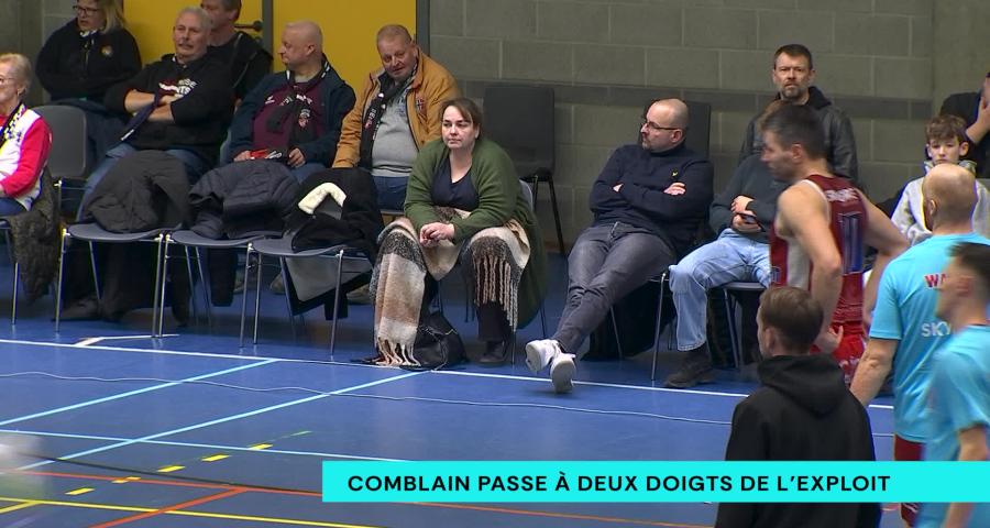 Final de la coupe de Belgique de Basket: Comblain passe à deux doigts de l'exploit face à Anvers