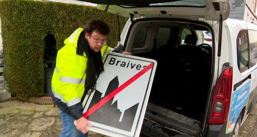 Braives : migration de plaques d'agglomération