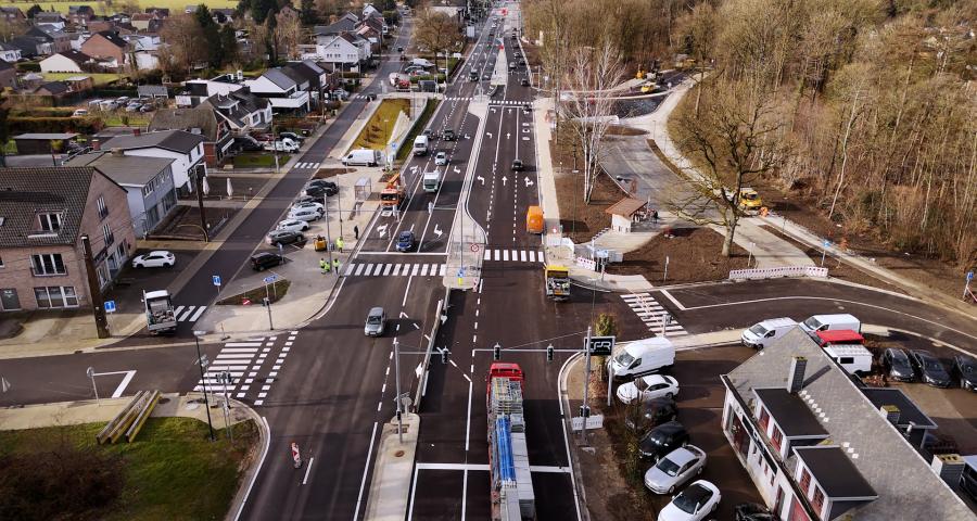 Fin des travaux au carrefour de Rotheux