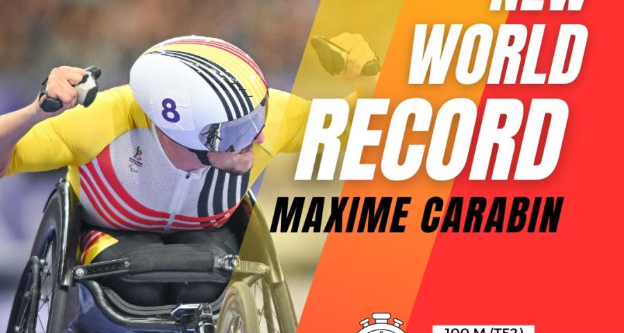Handisport : grosse performance déjà en 2025 pour Maxime Carabin !