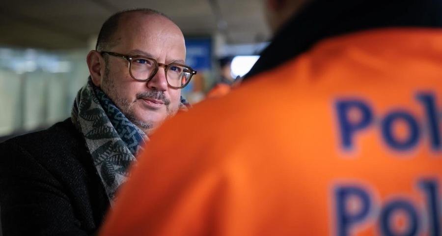 Le ministre de l'Intérieur Bernard Quintin réalise sa première visite wallonne à Waremme