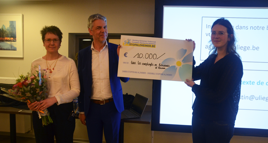 Alzheimer : un chèque de 10 000 euros grâce aux résidents de maisons de repos