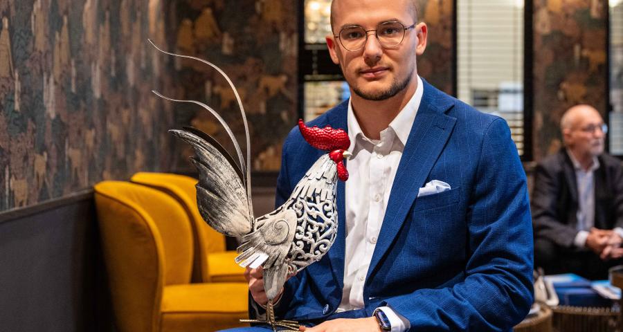 Maxime Carabin lauréat du prix du "Wallon de l'année 2024"