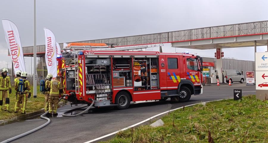 Grosse alerte au gaz sur l'aire de Bettincourt à Waremme