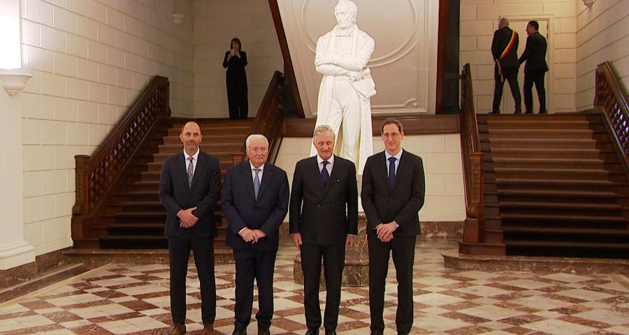 Visite royale : de l'hydrogène vert chez John Cockerill