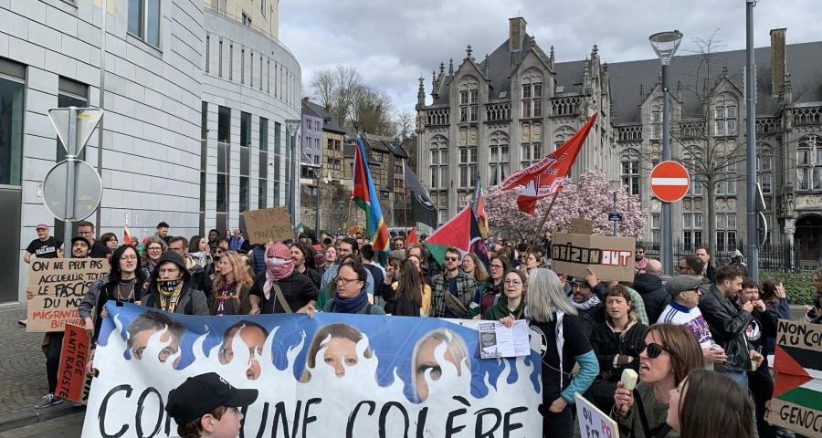 Environ 400 personnes dans les rues de Liège contre la discrimination et le racisme