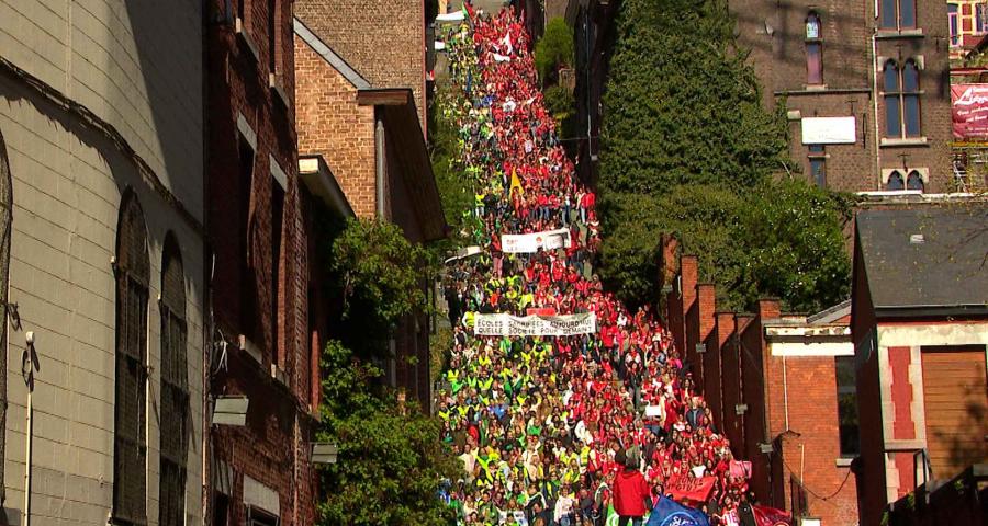 Grogne des enseignants : Liège débute une semaine d'actions contre les réformes