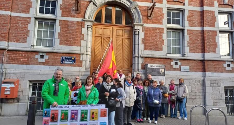 Le personnel communal de Waremme en grève