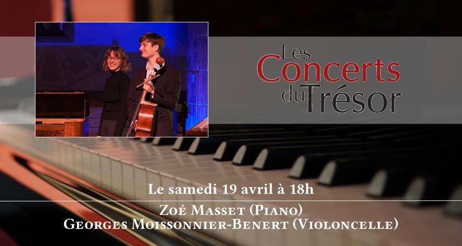 Concert du trésor : la saison reprend le 19 avril