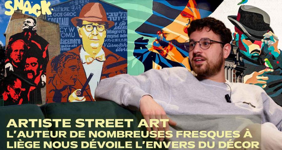 Snack - Dans les coulisses du street art à Liège avec Olivier Hoffait, auteur de dizaines de fresques