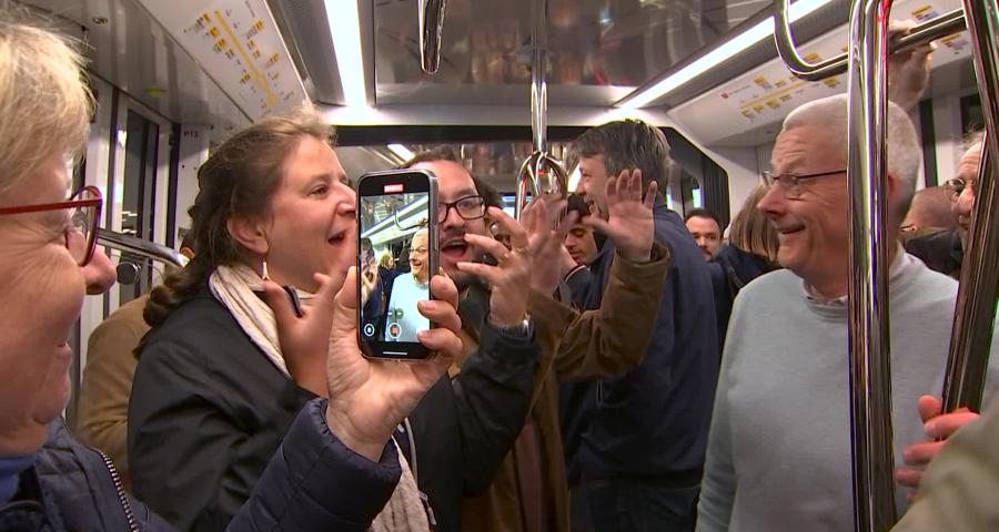 Revivez le tout premier trajet du tram comme si vous y étiez