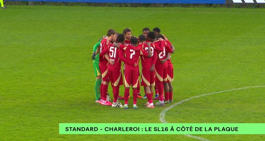 "Mes joueurs n'étaient pas au stade": le SL 16 s'incline face à Charleroi