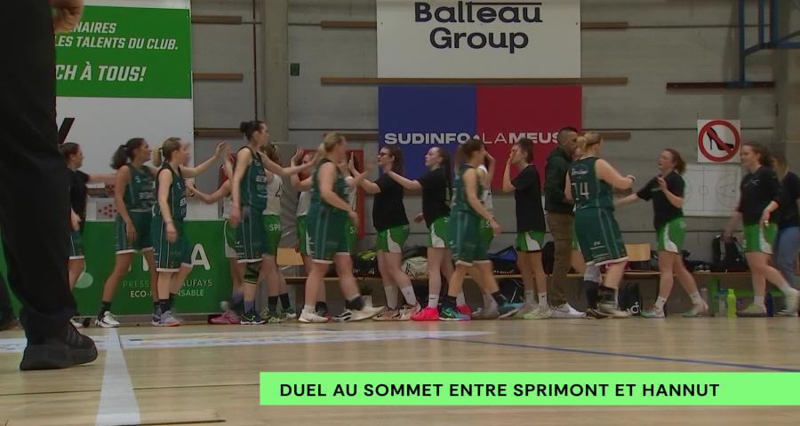 Basket dames: duel au sommet entre Sprimont et Hannut en P2