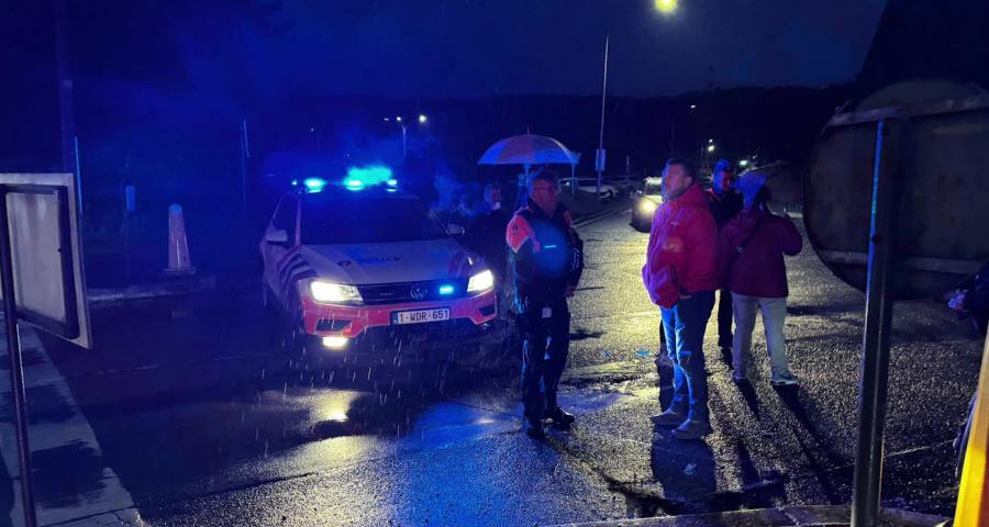 Manifestation et blocage ce matin à la centrale nucléaire de Tihange