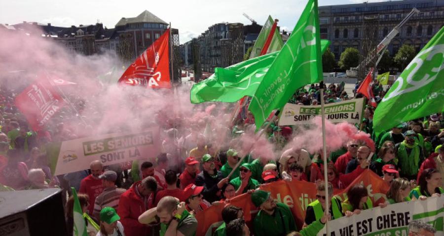 Les syndicats chrétiens et socialistes à nouveau dans la rue le 29 avril